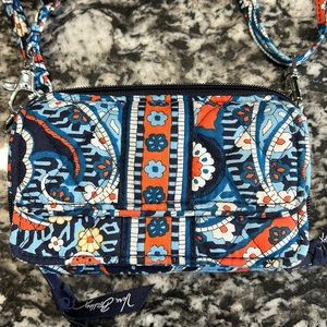 Small Vera Bradley wristlet with shoulder strap